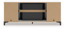 Brollevi 60" TV Stand with Electric Fireplace