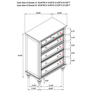 Andover 5 Pc Bedroom Set - Golden Linens & Furniture (PA)* 