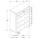 Arini 5 Pc Bedroom Set - Golden Linens & Furniture (PA)* 