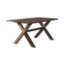 Alston X-shaped Dining Table Knotty Nutmeg - Golden Linens & Furniture (PA)* 