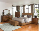 Laughton Hand-Woven Banana Leaf California King, E.King, & Queen Bed Amber