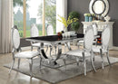 Antoine Rectangular Dining Table Chrome and Black - Golden Linens & Furniture (PA)* 