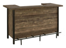 Bellemore Rectangular Storage Bar Unit Rustic Oak - Golden Linens & Furniture (PA)* 