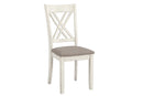 Fortress 7-piece Dining Set Chestnut and Vintage White - Golden Linens & Furniture (PA)* 