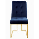 Cisco Tufted Back Side Chairs Ink Blue (Set of 2) - Golden Linens & Furniture (PA)* 