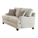 Glenn Cushion Back Loveseat Light Grey - Golden Linens & Furniture (PA)* 