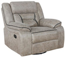 Greer Upholstered Tufted Back Glider Recliner - Golden Linens & Furniture (PA)* 