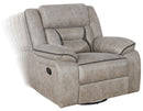 Greer Upholstered Tufted Back Glider Recliner - Golden Linens & Furniture (PA)* 