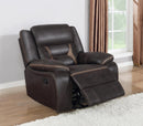 Greer Upholstered Tufted Back Glider Recliner - Golden Linens & Furniture (PA)* 