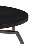 Dacre Round Coffee Table Dark Grey and Black Nickel - Golden Linens & Furniture (PA)* 