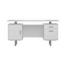 Lawtey Floating Top Office Desk White Gloss - Golden Linens & Furniture (PA)* 
