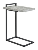 Maxwell C-shaped Accent Table Cement and Gunmetal - Golden Linens & Furniture (PA)* 