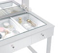 Umbridge 3-drawer Vanity with Lighting Chrome and White - Golden Linens & Furniture (PA)* 