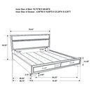 Miranda Panel Platform Storage Bed - Golden Linens & Furniture (PA)* 