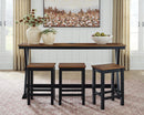 Wildenauer Counter Height Dining Table and 3 Barstools Set - Golden Linens & Furniture (PA)* 