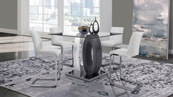 5 Piece Dining Room Set (D1628BT-SQ+D915BS-WHT) image