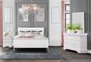 CHARLIE WHITE KING BED GROUP WITH LED