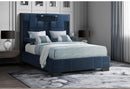 OSCAR NAVY BLUE QUEEN BED