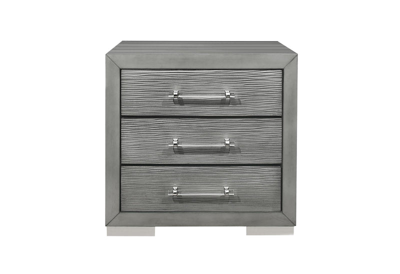 TIFFANY SILVER NIGHTSTAND