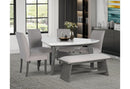 D8192 TRIANGLE DINING TABLE AND 4 DINING CHAIRS