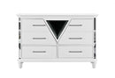 MARCO METALLIC WHITE DRESSER WITH LED 3D MIRROR
