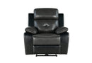 U5050 BLANCHE CHARCOAL/BLACK POWER RECLINER