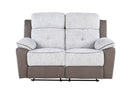 U5050 LIGHT GREY/DARK GREY 30 RECLINING LOVESEAT