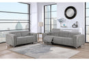 U8521 TAUPE/DARK GREY 36 POWER RECLINING LOVESEAT