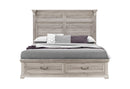 TATUM NATURAL QUEEN BED WITH STORAGE