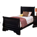 New Classic Belle Rose Youth Full Sleigh Bed in Black Cherry
