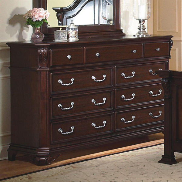 New Classic Emilie 9 Drawer Dresser in English Tudor image