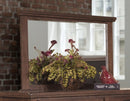 New Classic Furniture Cagney Mirror in Chestnut