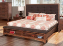 New Classic Furniture Cagney King Bed in Chestnut