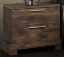 New Classic Furniture Campbell 2 Drawer Nightstand in Ranchero