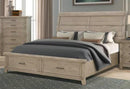 New Classic Furniture Fairfax King Storage Bed in Driftwood