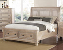 New Classic Furniture Allegra King Storage Bed in Pewter
