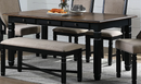New Classic Furniture Prairie Point 6 Drawer Rectangular Dining Table in BlackPROMO