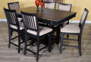 New Classic Furniture Prairie Point Rectangular Counter Height Table in Black - Golden Linens & Furniture (PA)* 
