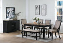 New Classic Furniture Prairie Point Upholstered Arm Chair in Black (Set of 2) - Golden Linens & Furniture (PA)* 