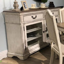 New Classic Furniture Anastasia Server in Antique Bisque