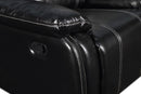 New Classic Fusion Swivel Glider Recliner with Power Foot Rest in Ebony - Golden Linens & Furniture (PA)* 