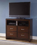 New Classic Kensington 4 Drawer Media Chest in Burnished Cherry
