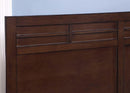 New Classic Kensington Queen Low Profile Bed with Storage Footboard in Burnished Cherry - Golden Linens & Furniture (PA)* 
