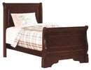 New Classic Versaille Youth Full Sleigh Bed in Bordeaux
