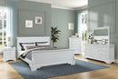 New Classic Furniture Versaille Twin Sleigh Bed in White - Golden Linens & Furniture (PA)* 