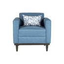 AIDEN CHAIR W/1 THROW PILLOW-BLUE