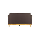 AIDEN LOVESEAT W/2 THROW PILLOWS-CHOCOLATE
