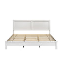 ARIES 6/6 EK PANEL BED-HB/FB/RAILS-WHITE