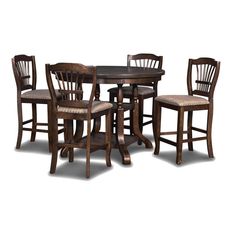 BIXBY COUNTER DINING TABLE-ESPRESSO