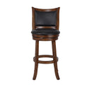BRISTOL 29" BAR STOOL-DK BROWN W/PU SEAT
